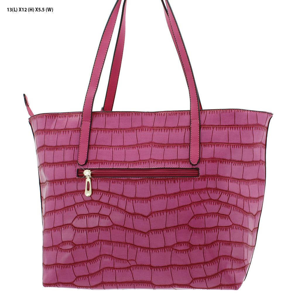 fuschia tote