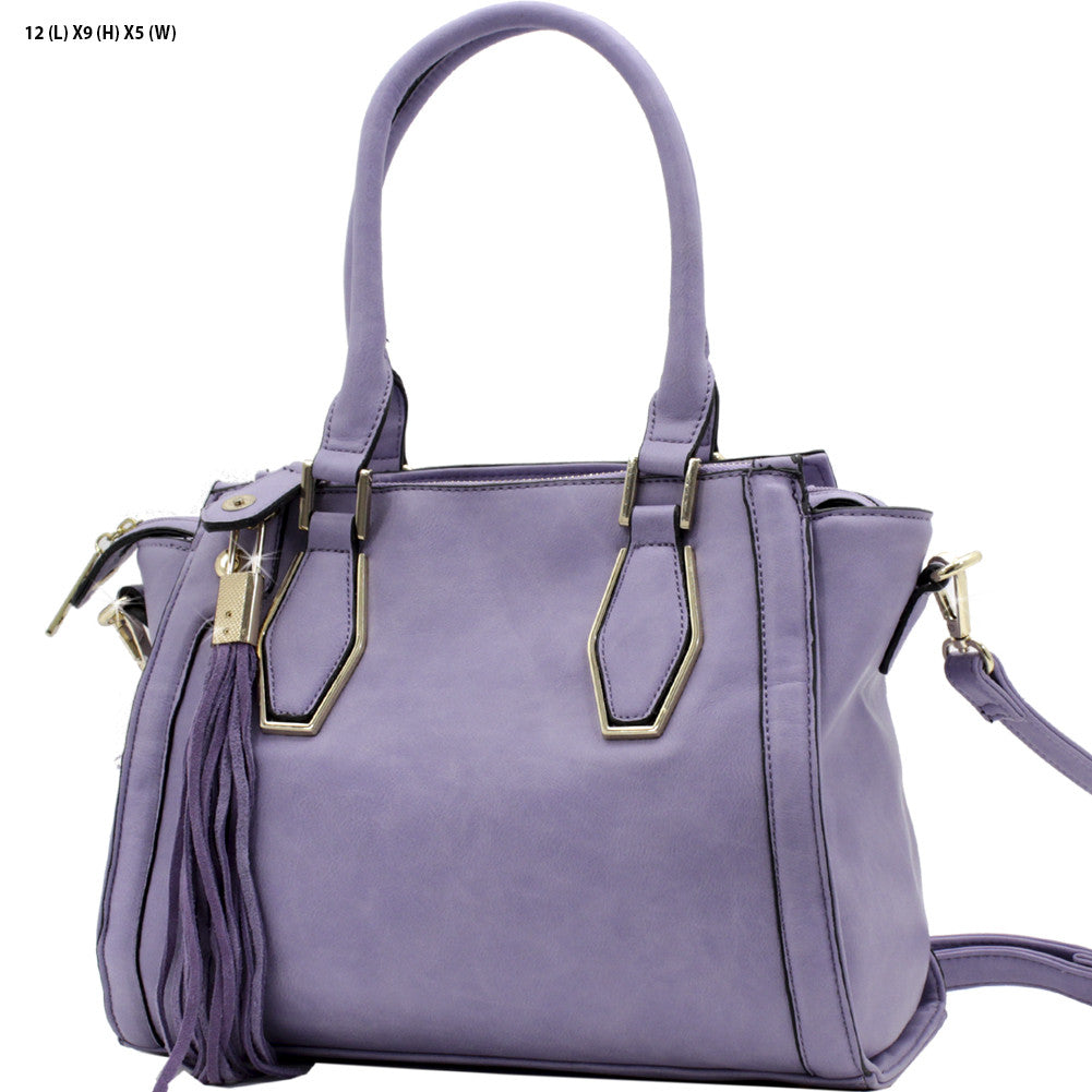 Fringe Tassel Lavender Purse