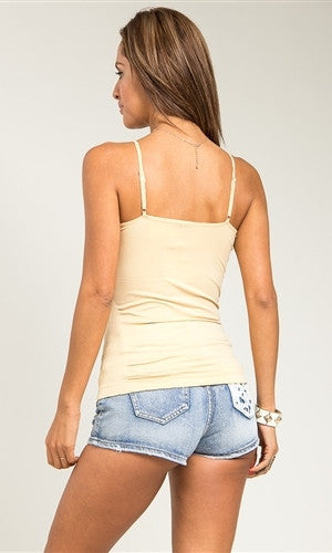 beige tank top