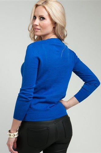 Royal Blue Sweater - FINAL SALE