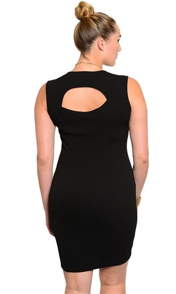 plus size black dress