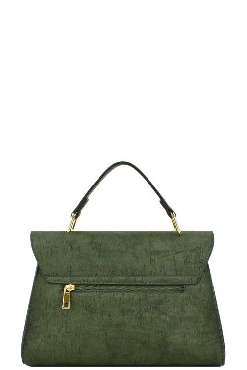 Designer Lock Flap Handbag