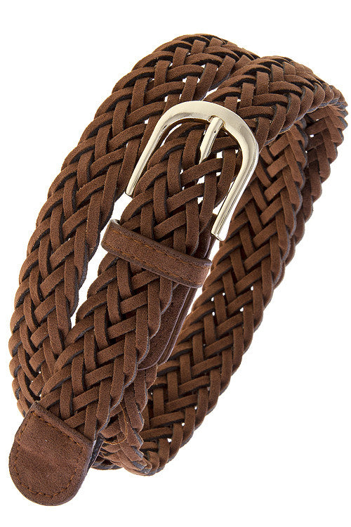 Brown Faux Leather Belt