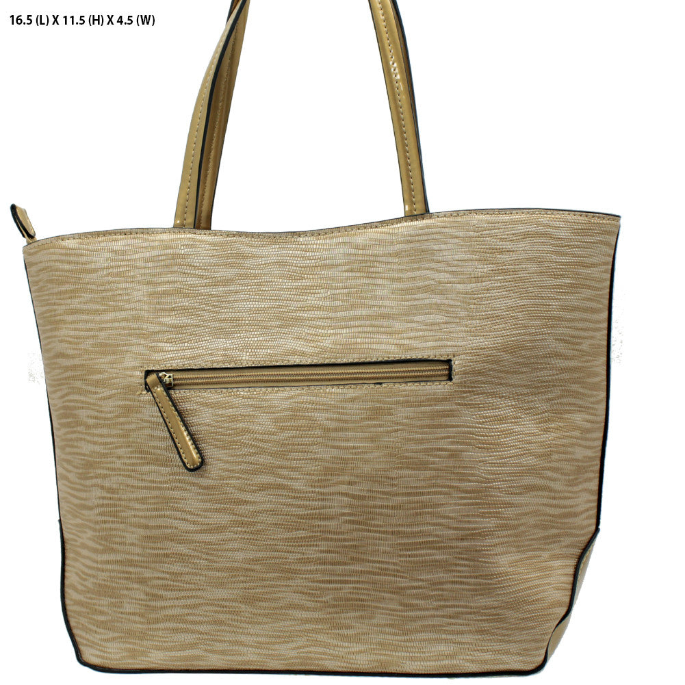 gold tote bag