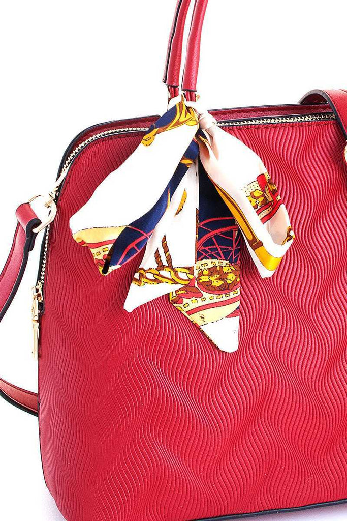 silk scarf with tote