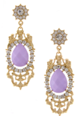 Lavender Gem Earrings