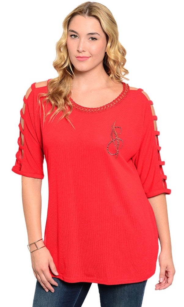 Monogram Red Shirt