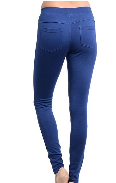Navy Blue Skinny Pants