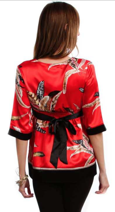 Satin Kimono Blouse - FINAL SALE