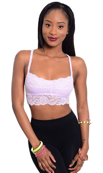 Sexy Lilac Lingerie Bra