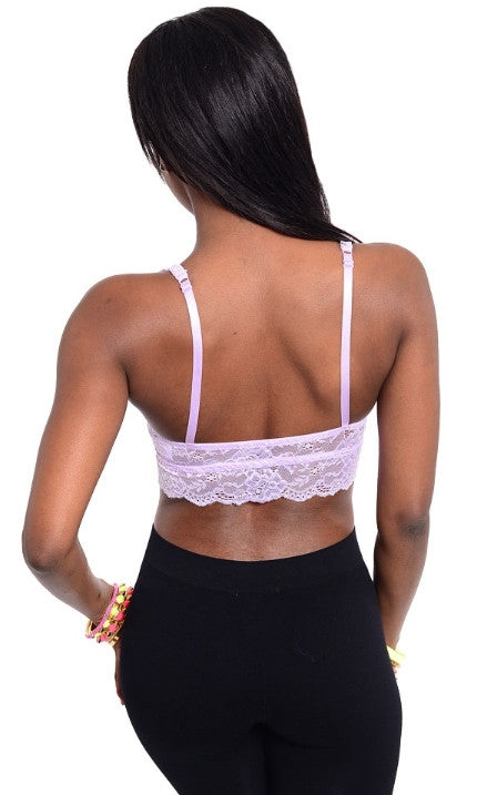 Sexy Lilac Lingerie Bra