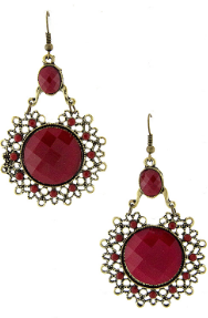 Wine Acrylic Earrings