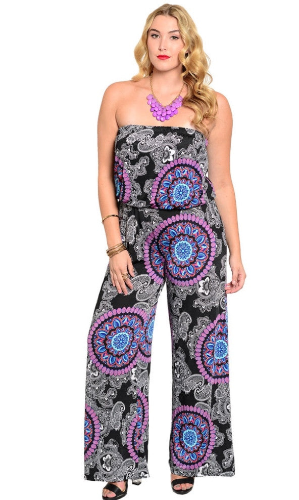 plus size black jumpsuit