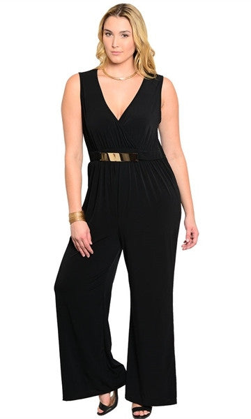Sleeveless Black Romper - Clearance