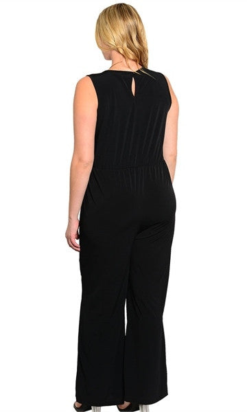 Sleeveless Black Romper - Clearance