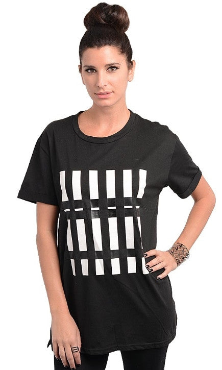 Comfy Black and White T-Shirt