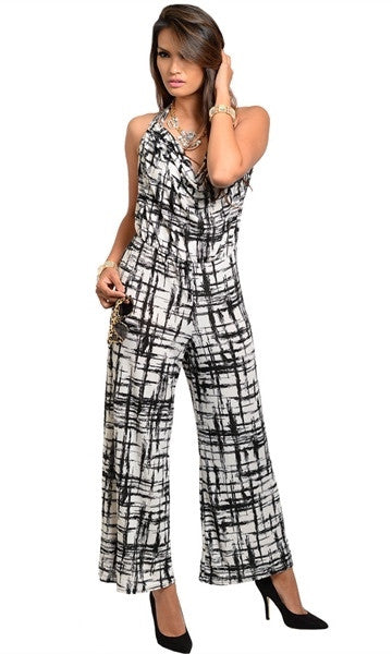 Black White Jumpsuit