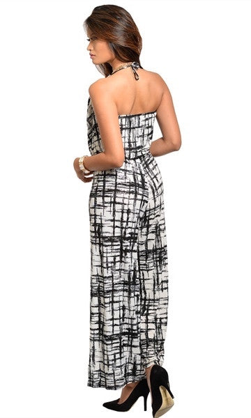 Black and white romper