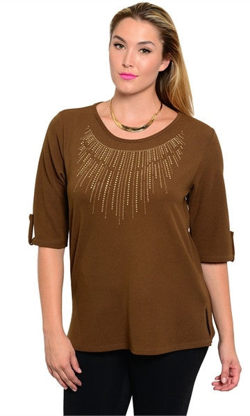 Sunburst Brown Shirt