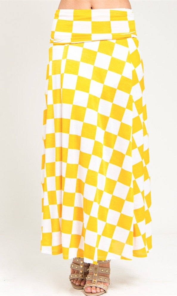 Yellow Maxi Skirt