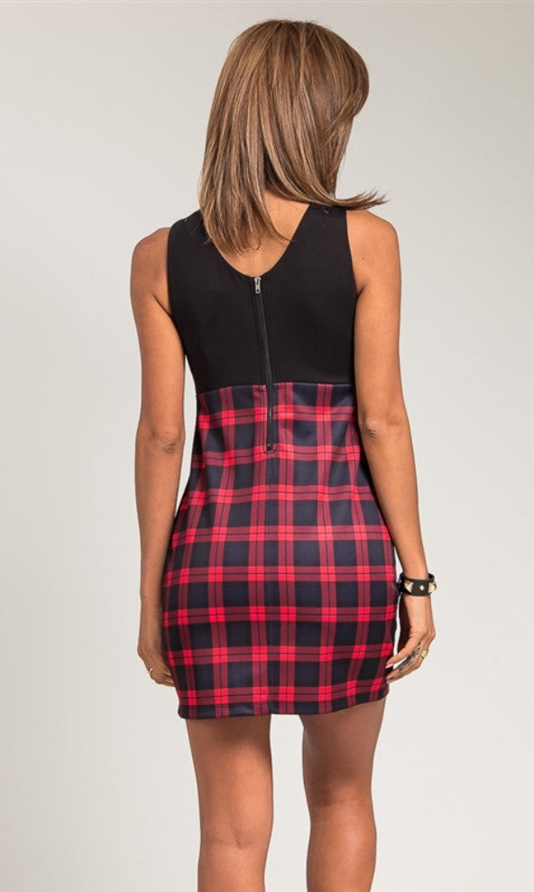 Red Plaid Dress