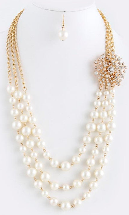 Pearl Necklace Set