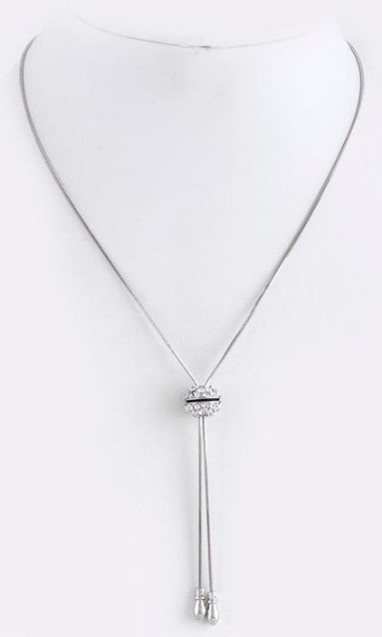 Crystal Orb Accent Necklace