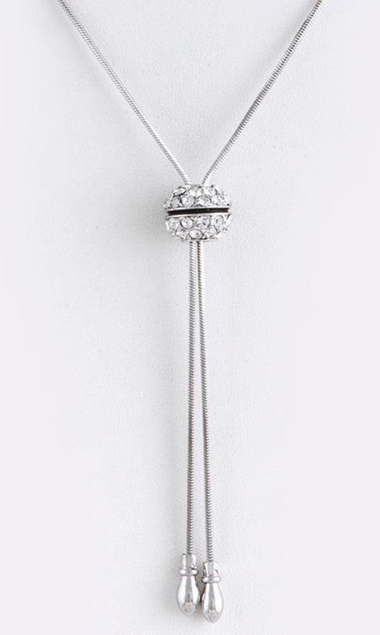 Crystal Orb Accent Necklace