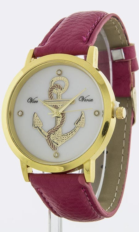 Fuchsia Strap Ladies Watch