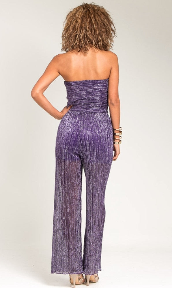 Flare leg jumpsuit