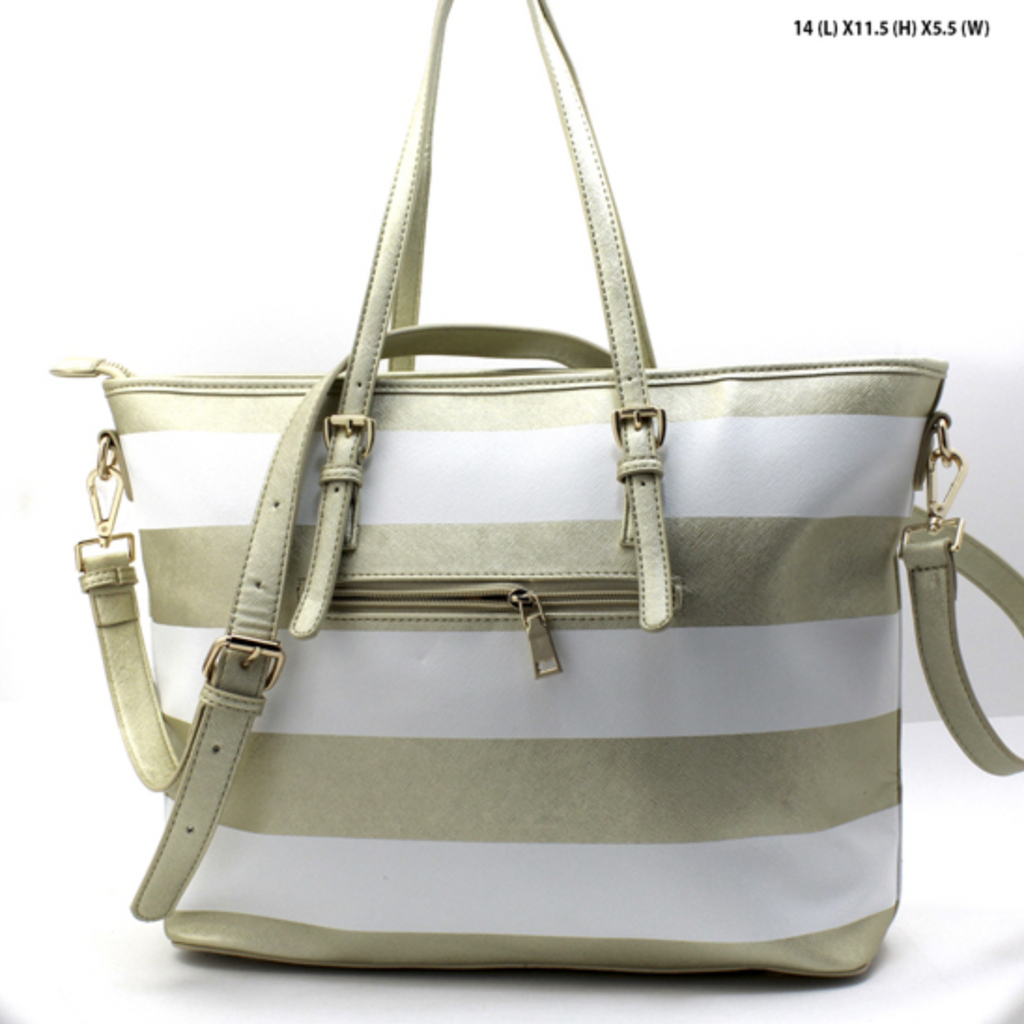 designer gold tote bag