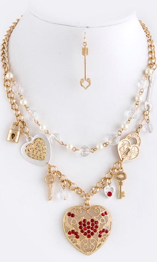 heart accent necklace