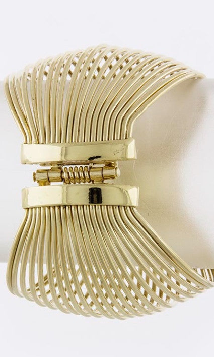 Gold Metal Wire Bracelet
