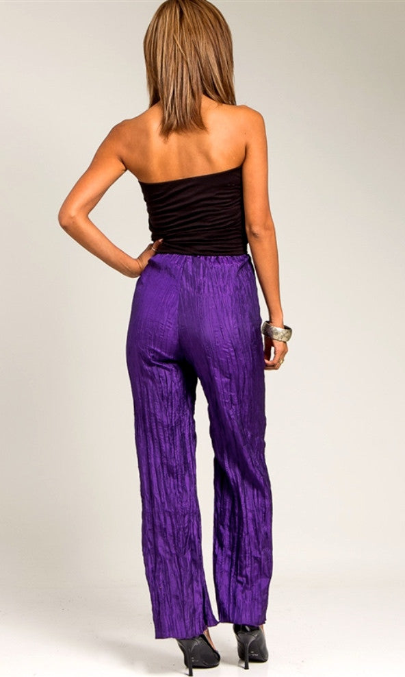 Strapless colorblock jumpsuit