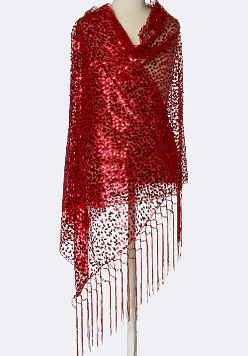 Evening Wrap Sequin Scarf