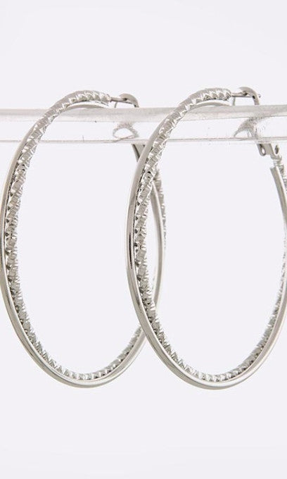 Silver Hoop Earrings