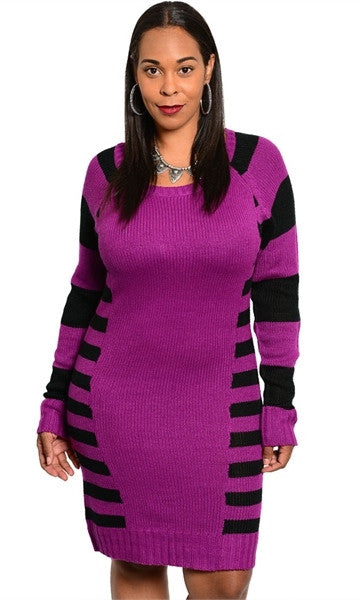 plus size sexy sweater dress