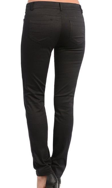 Studded Pockets Black Pants
