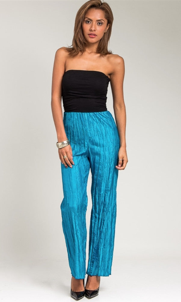 Teal Strapless Jumpsuit - Final Sale