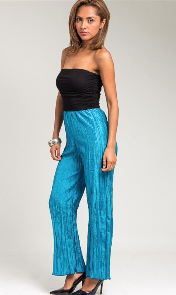 Teal Strapless Jumpsuit - Final Sale