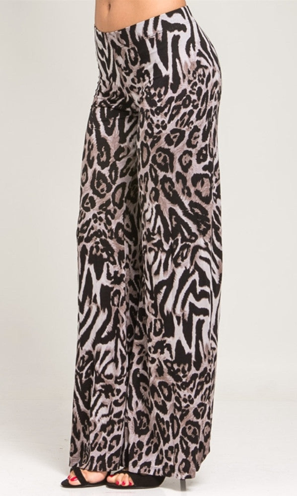 tiger print trousers