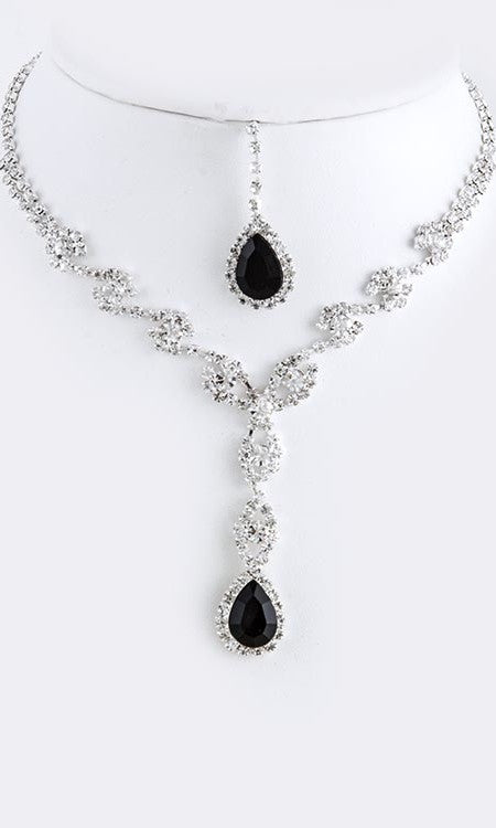 crystal drop necklace
