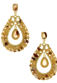 Shell Stone Luxe Design Earrings