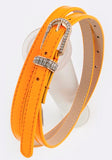 Neon Orange Rhinestone encrusted belt