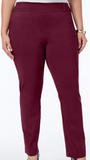 Maroon Burgundy Women's Plus Size Pants