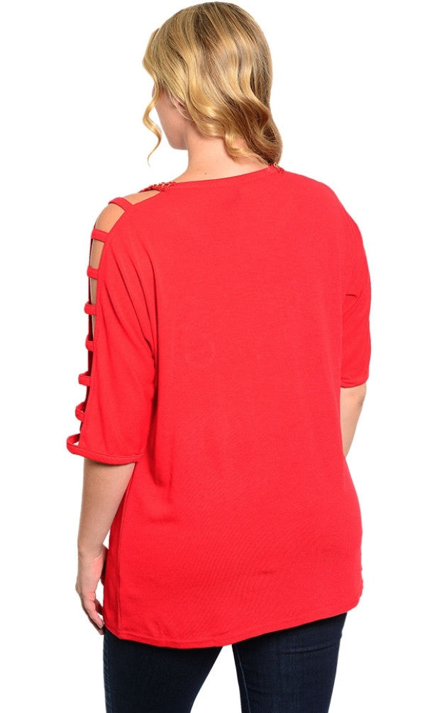 Monogram Red Shirt