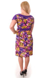 Purple Multi Print Dress